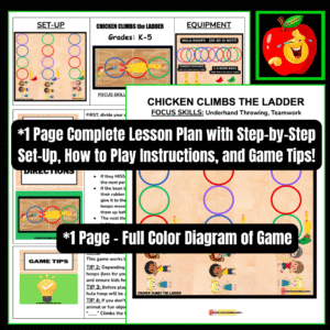 Chicken Climbs the Ladder PE Game - Love 2 Teach and Learn