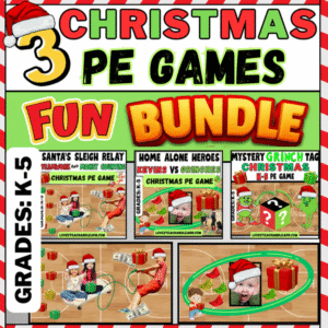 3 Christmas PE Games Fun Bundle - Love 2 Teach and Learn