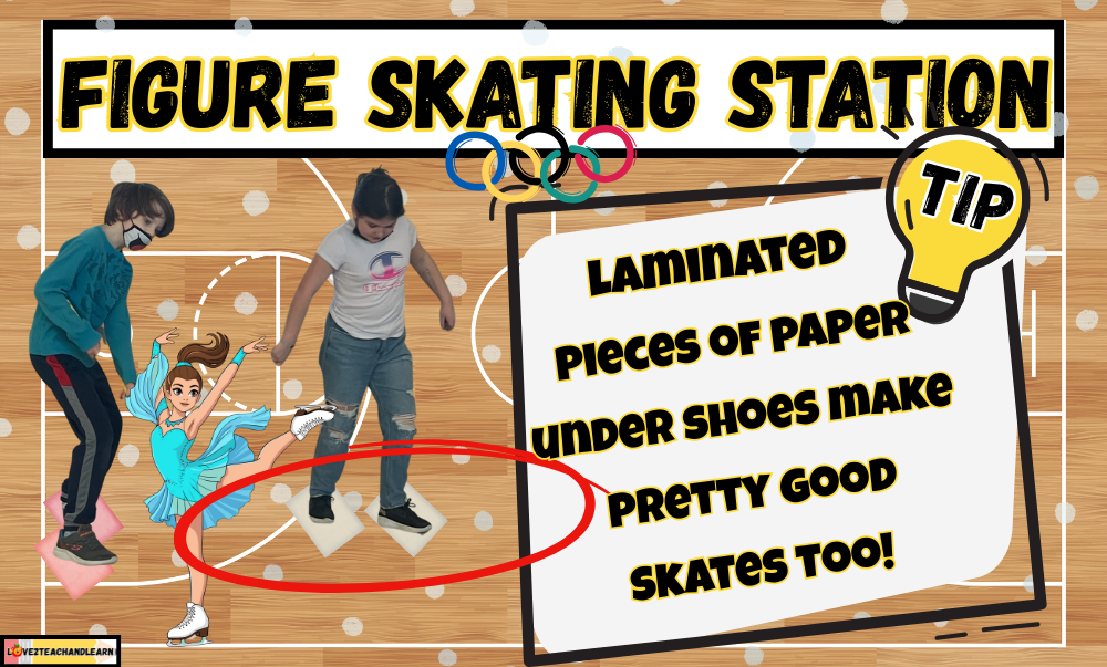 Figure Skating Station - Winter Olympics Love 2 Teach and Learn