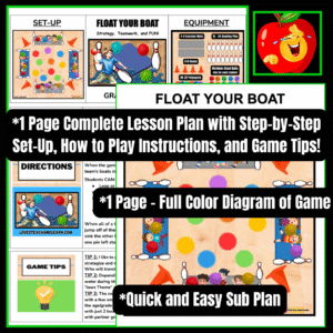 FLOAT YOUR BOAT: Fun (THROWING, STRATEGY) PE Gym Team Game Activity Lesson Plan