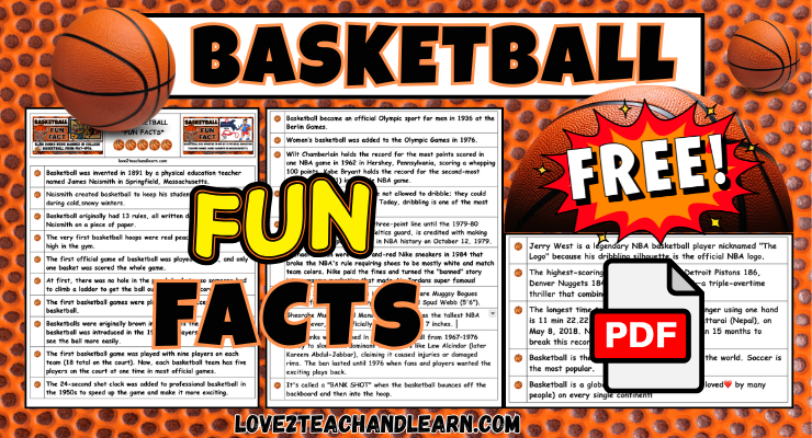 25 Fun and Interesting Basketball Facts for Kids (FREE Fact PDF)