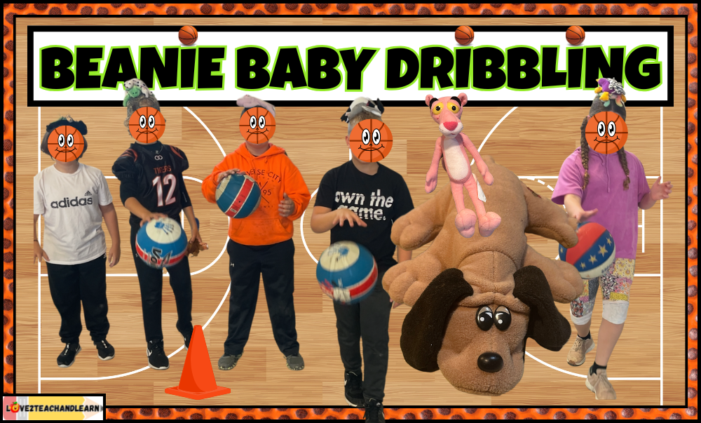 BASKETBALL PE STATION: Beanie Baby Dribbling