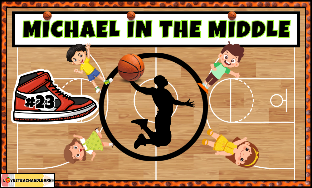 Basketball PE Station: Michael in the Middle - Love 2 Teach and Learn