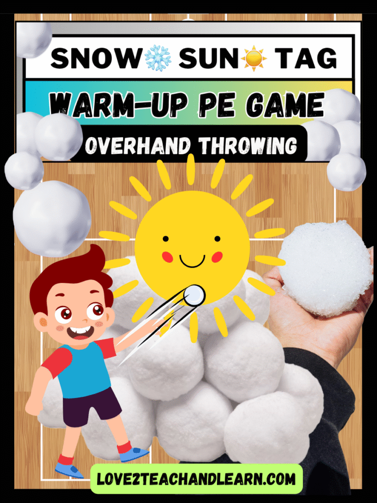 SNOW SUN TAG: K-5 Warm-Up Tag Game