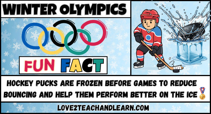 Winter Olympics Fun Facts for Kids - Hockey Pucks are Frozen before Games