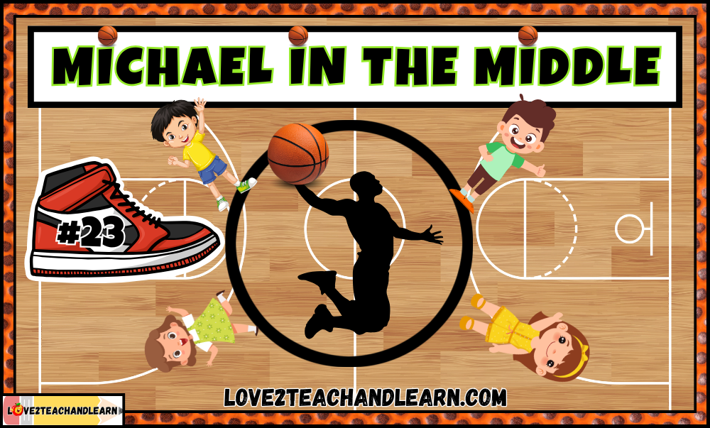 MICHAEL IN THE MIDDLE: Fun Basketball Passing PE Skill Game