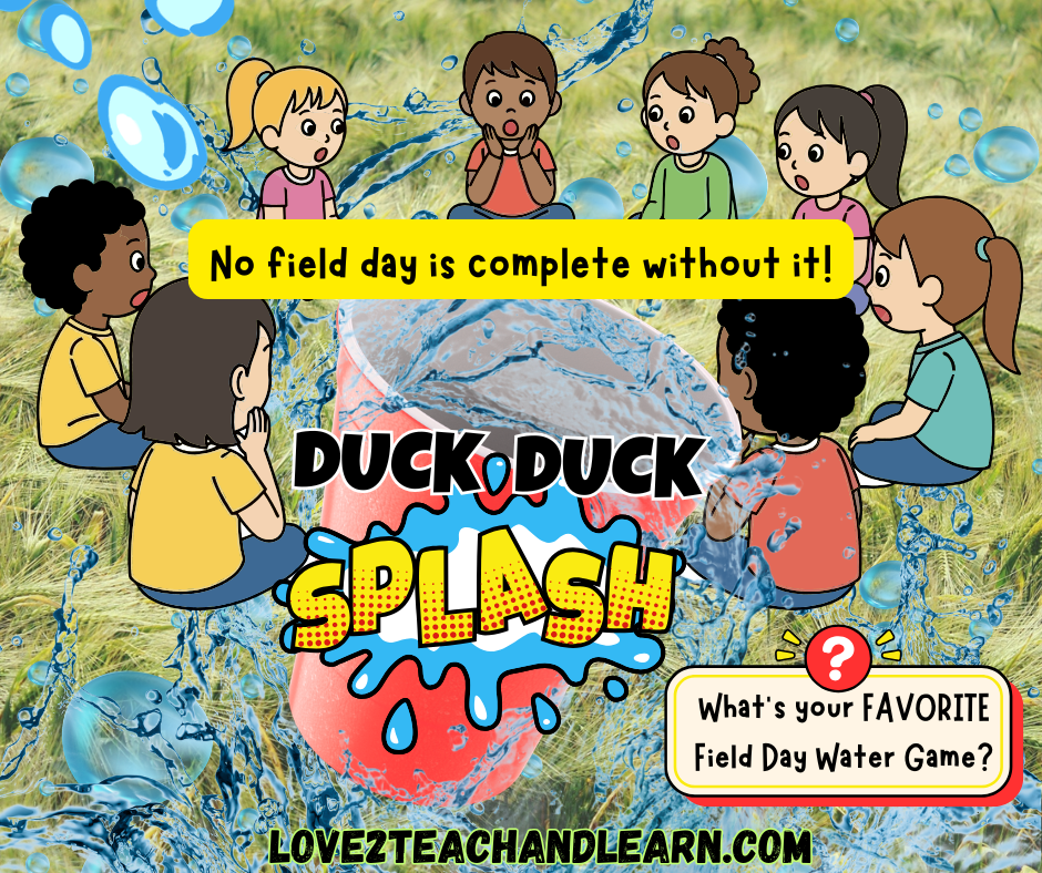 Duck, Duck, Splash - Field Day Water Game - Love 2 Teach and Learn