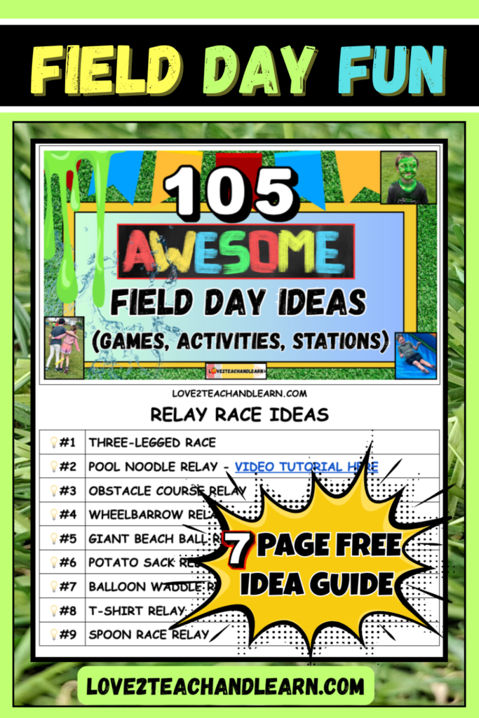 Field Day Free Idea Guide - 105 Field Day Activities and Games