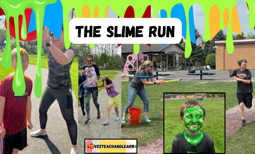 Field Day Ideas - Slime Run - Love 2 Teach and Learn