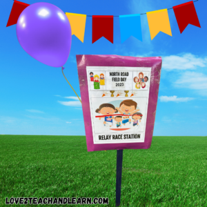 Station Signs Work Great for Elementary Field Days