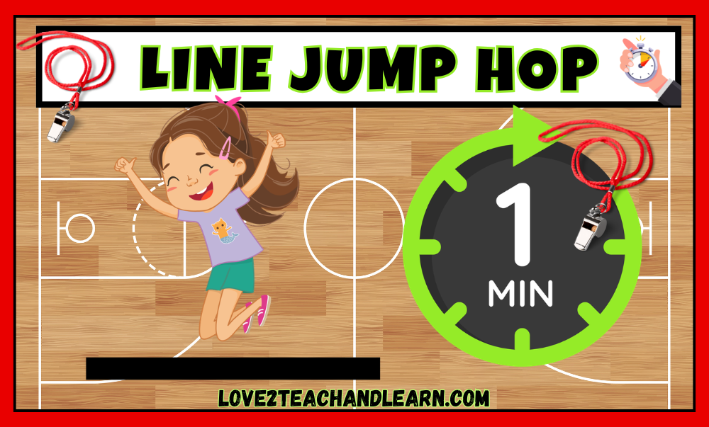 LINE JUMP HOP - Love2teachandlearn