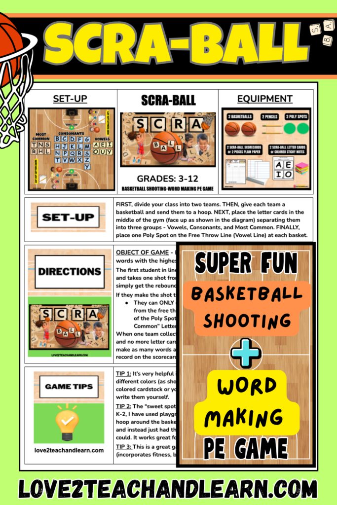 SCRABALL lesson plan pdf - love 2 teach and learn
