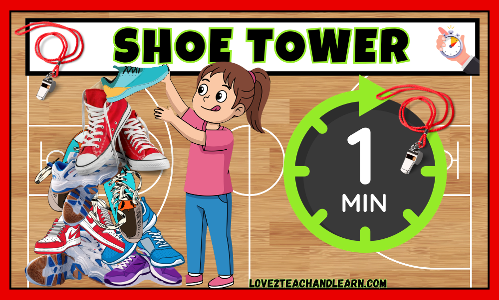 Shoe Tower - Minute to Win It PE Games