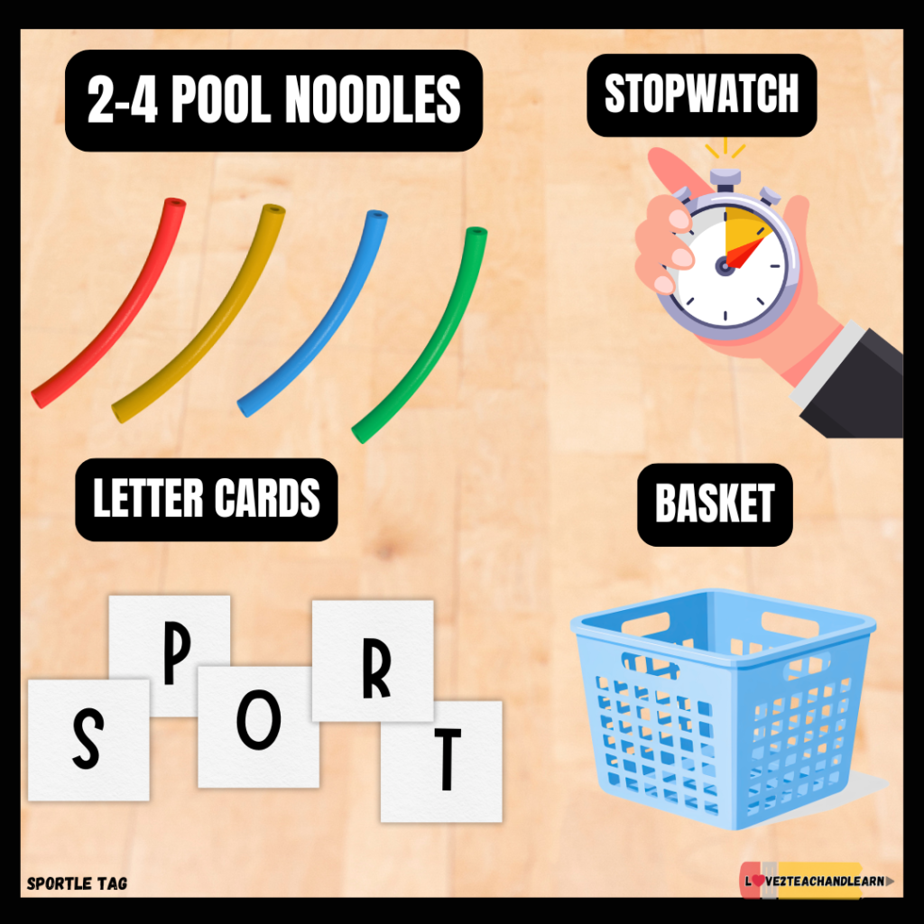 SPORTLE TAG - Equipment Needed - Love 2 Teach and Learn