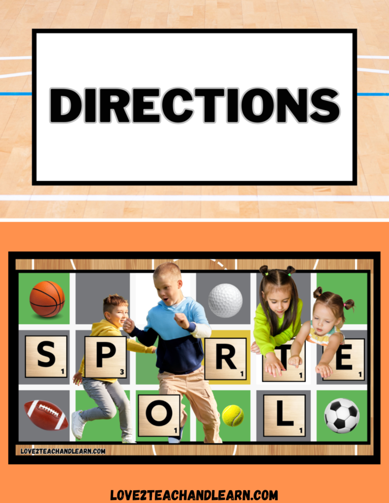 Sportle Tag Directions - Love 2 Teach and Learn