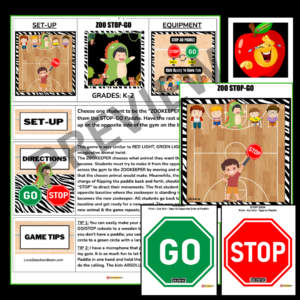 Zoo Stop Go Lesson Plan