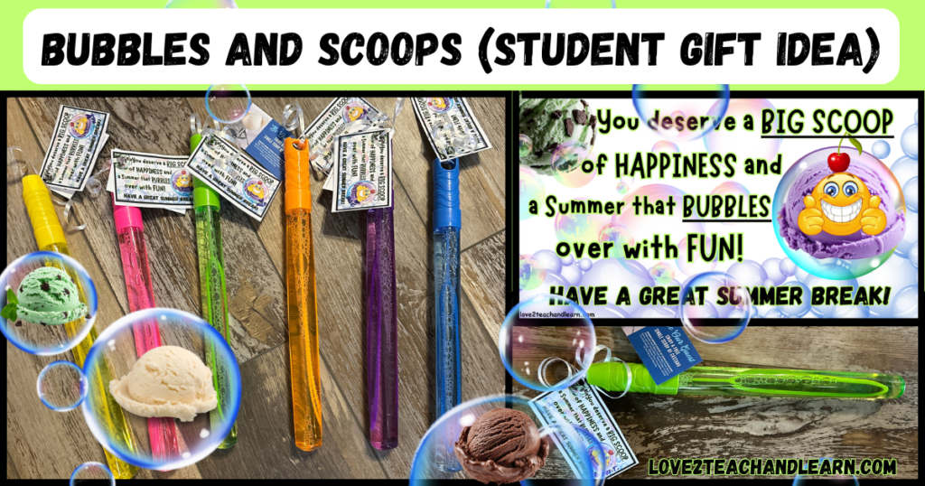 Bubbles and Scoops - Student Gift Idea