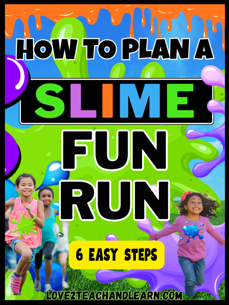 How to Plan a SLIME FUN RUN Fundraiser, Field Day (6 Easy Steps)
