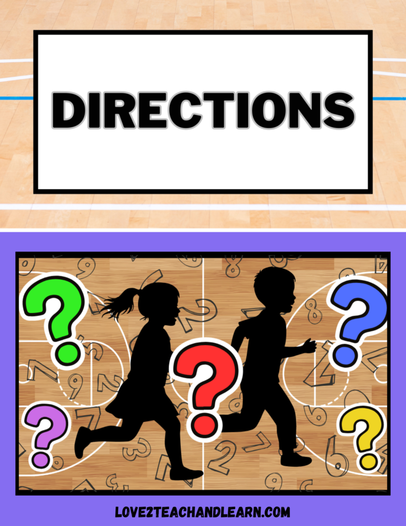 How to Play Mystery Number Tag - Love 2 Teach and Learn