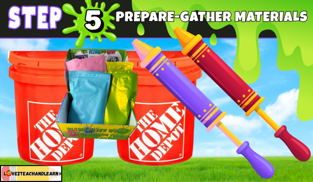 Step 5 Slime Run - Prepare and Gather Equipment