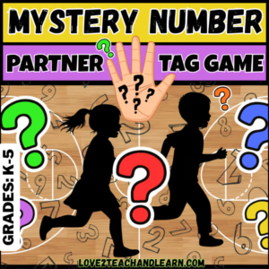 MYSTERY NUMBER TAG: K-5 (Camp, Recess, Party)PE Game