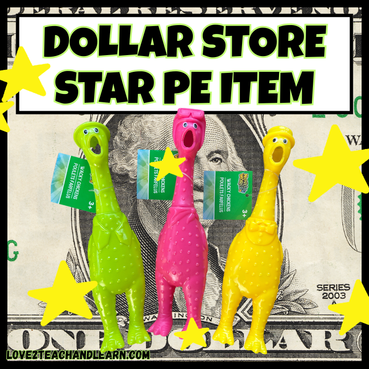Dollar Store Star PE Item - Rubber Chickens