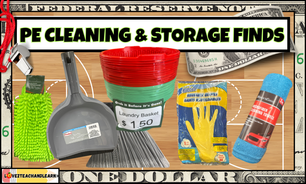PE Cleaning and Storage Finds - Love 2 Teach and Learn