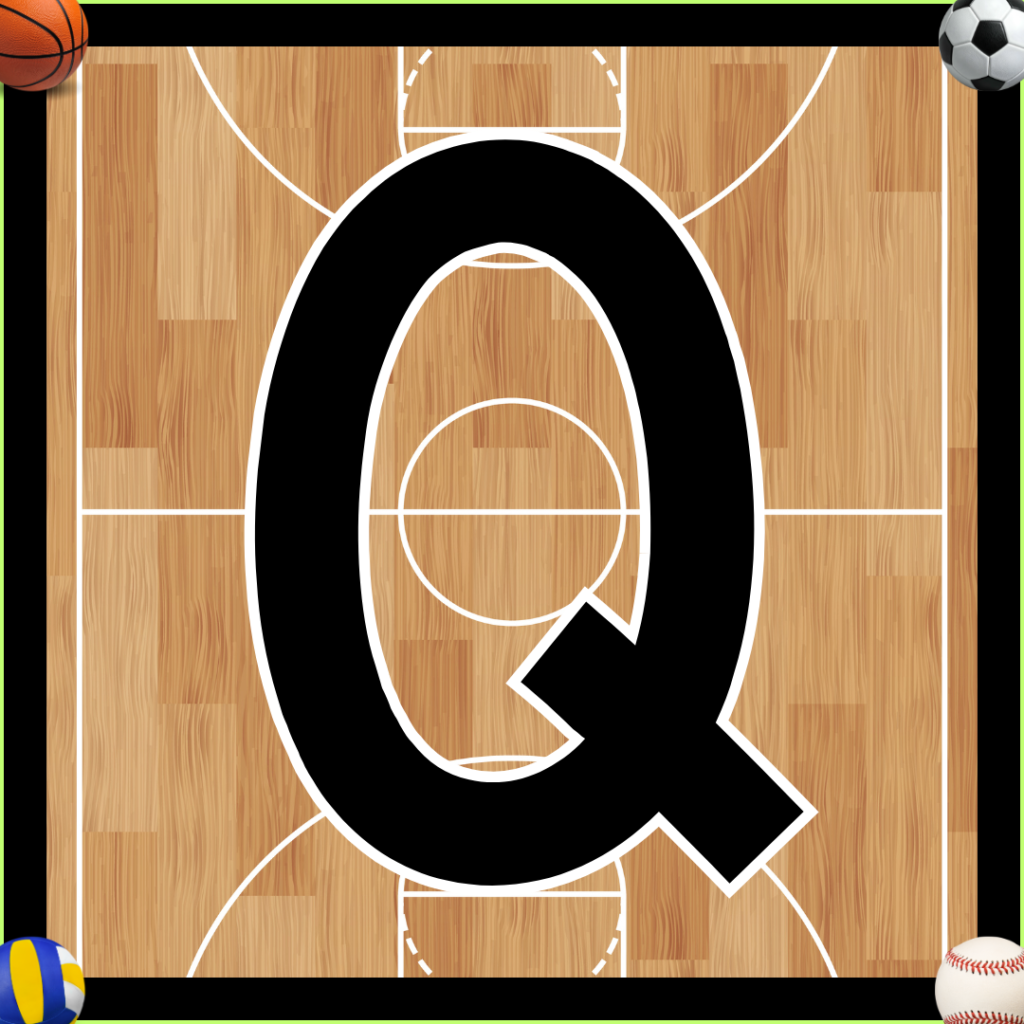 LETTER Q - Fitness Vocabulary Words - Love 2 Teach and Learn