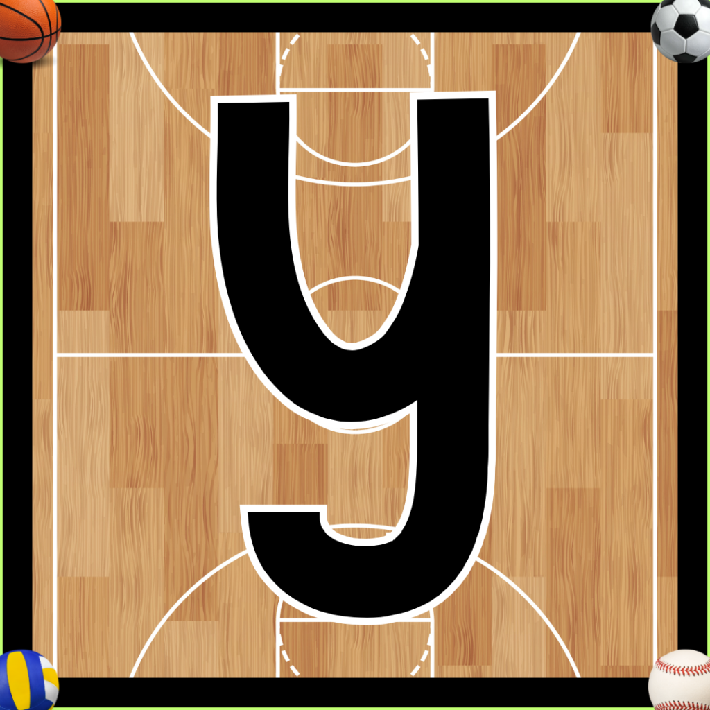 LETTER Y - Fitness Vocabulary Words - Love 2 Teach and Learn