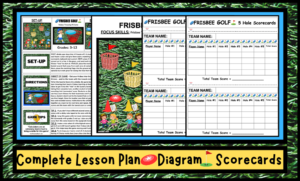 FRISBEE GOLF K-12 Outdoor PE Games Activity Directions Scorecards LESSON PLAN