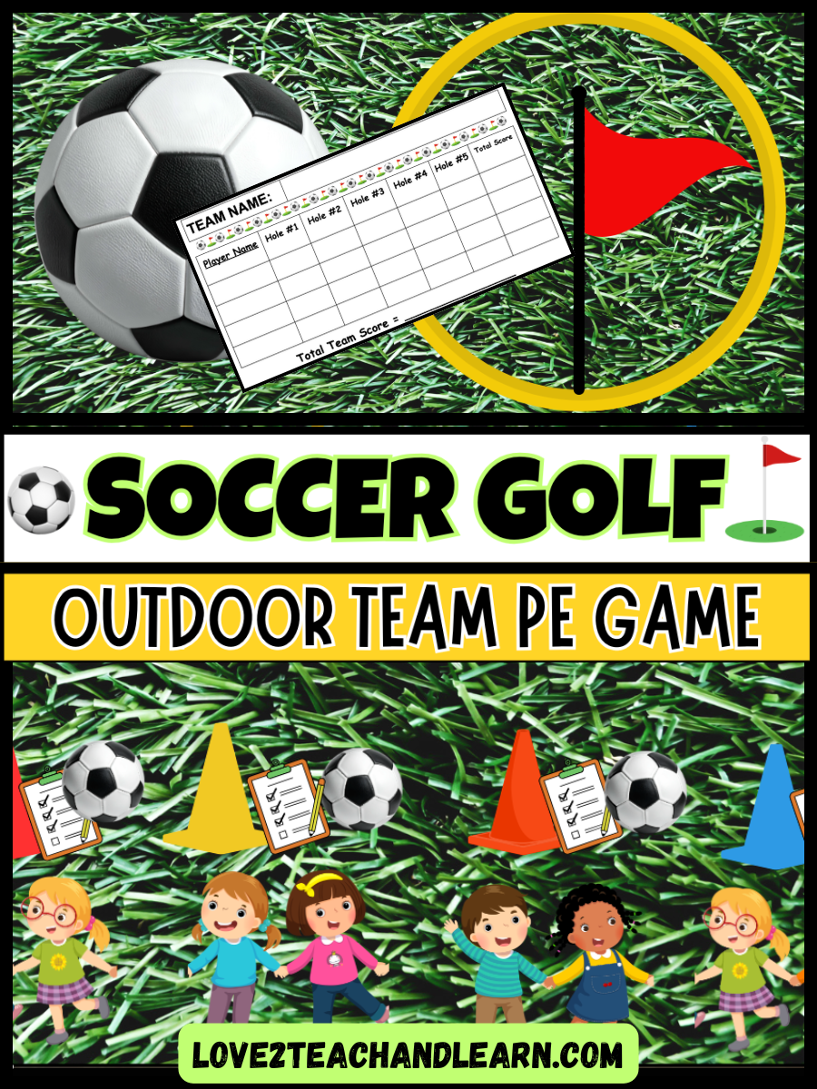 How to Play SOCCER GOLF in PE Class (Fun Outdoor Game)