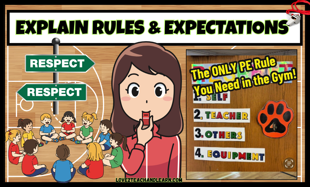 Perfect PE First Day - Explain Rules and Expectations - Love 2 Teach and Learn