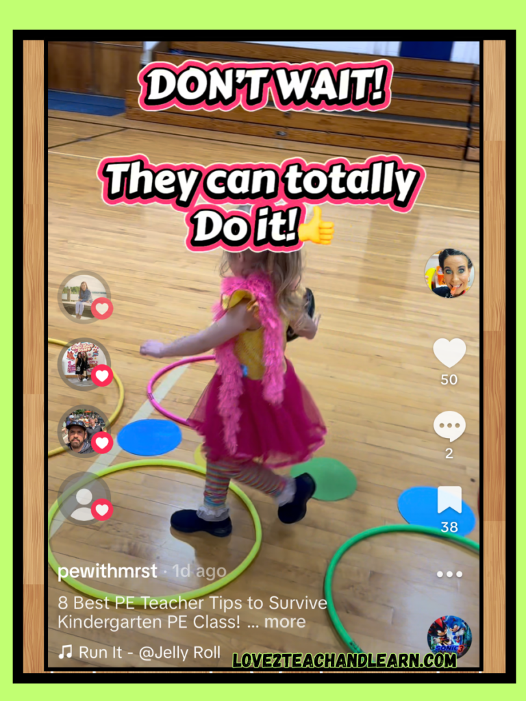 How to Easily Survive Kindergarten PE Class: 8 Best Tips - Love 2 Teach and Learn