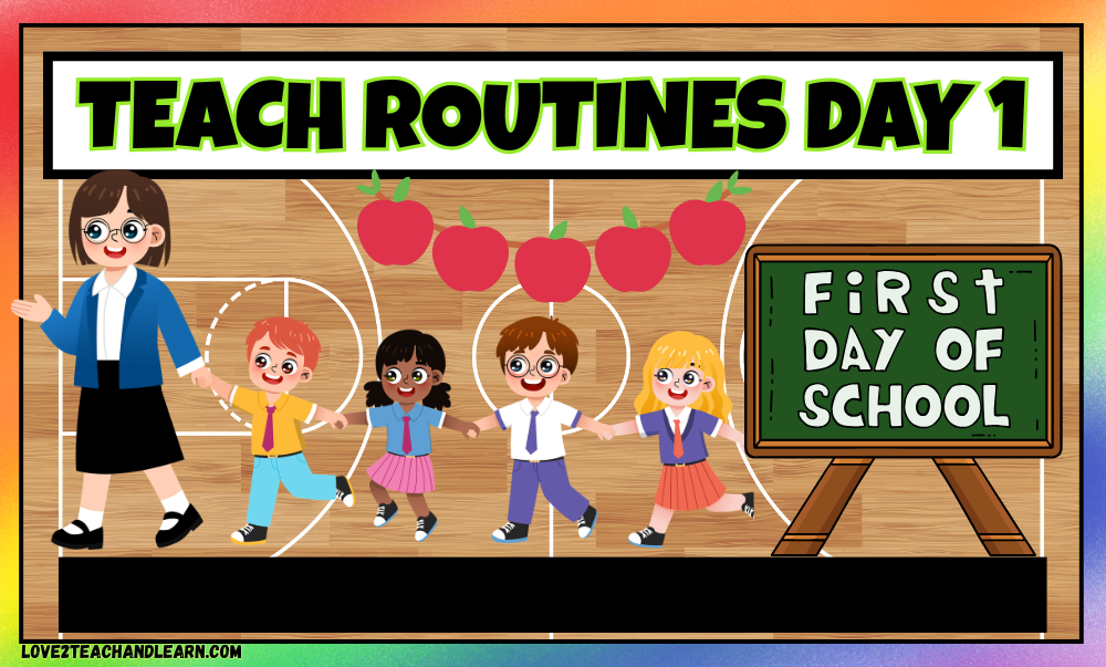 Teach Routines in Kindergarten - Love 2 Teach and Learn