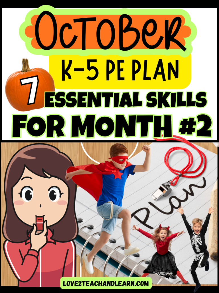 OCTOBER PE Plan: 7 Essential Skills for Month #2