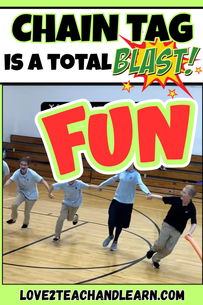 CHAIN TAG - Elementary September PE Games - Love 2 Teach and Learn