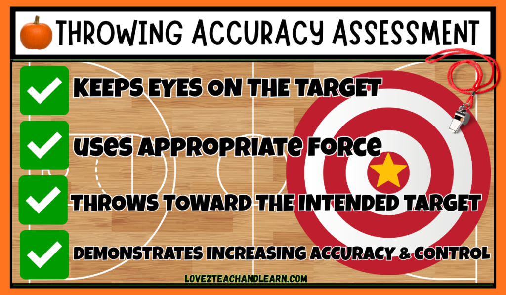 Throwing Accuracy Assessment - Love 2 Teach and Learn