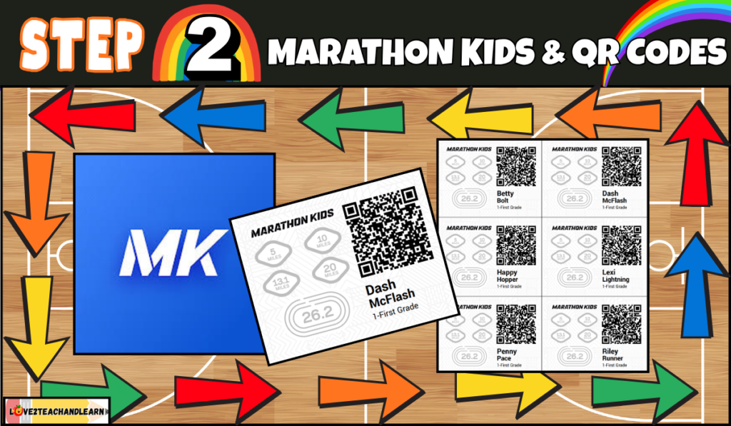 Step 2 Marathon Kids and QR Codes