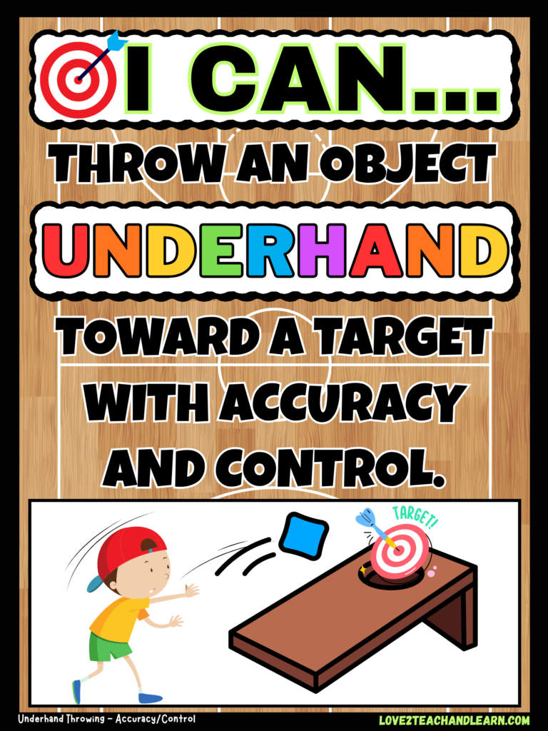 Throwing Accuracy I Can Statement - Love 2 Teach and Learn