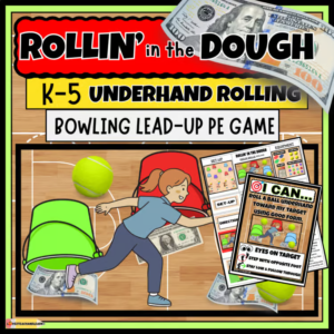 ROLLIN in the DOUGH: PE Gym ROLLING SKILLS Games Activities NO PREP Lesson Plans