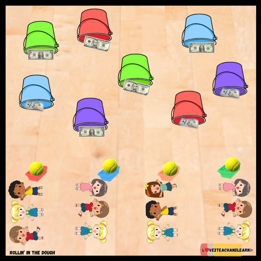 ROLLIN' IN THE DOUGH Game Setup - Love 2 Teach and Learn