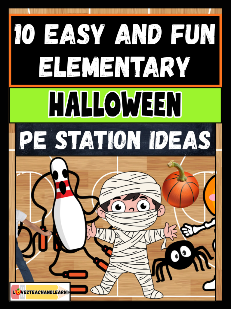 10 Easy and Fun Halloween PE Station Ideas - Love 2 Teach and Learn
