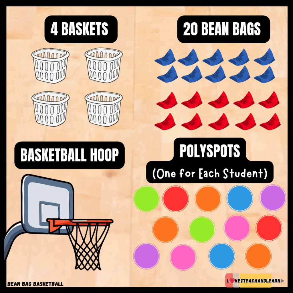 BEANBAG BASKETBALL Equipment Needed - Love 2 Teach and Learn