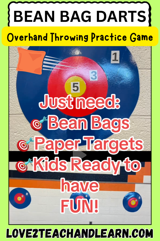 BEAN BAG DARTS - Love 2 Teach and Learn