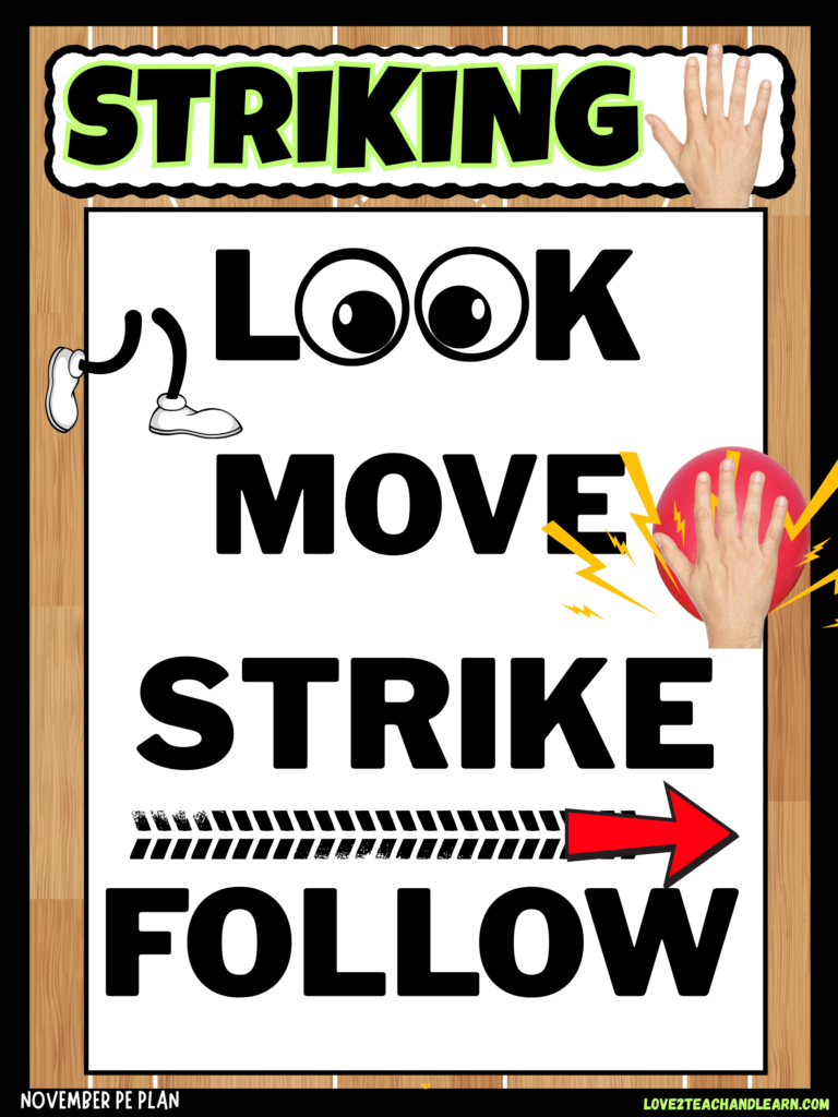 STRIKING WITH HANDS Cue Words - Love 2 Teach and Learn