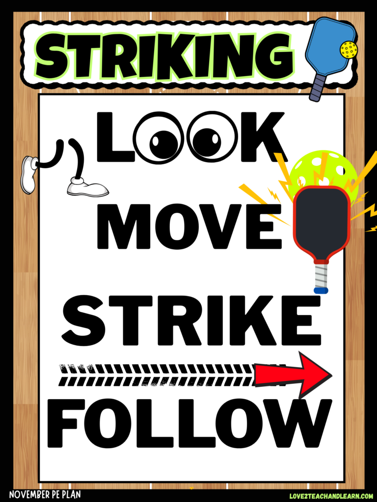 STRIKING WITH PADDLES CUE WORDS