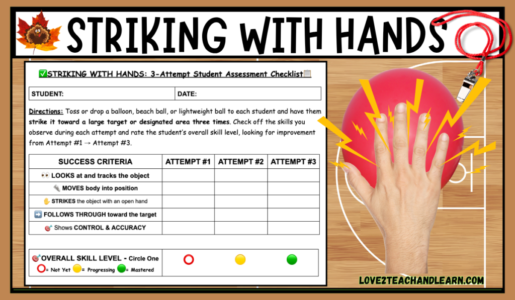 STRIKING WITH HANDS Cue Words - Love 2 Teach and Learn