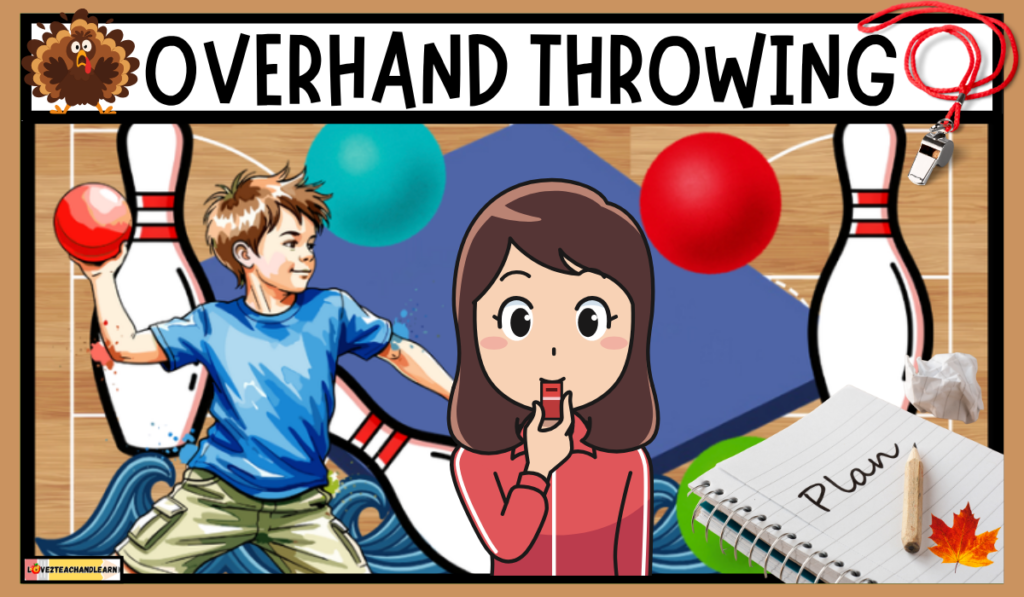 NOVEMBER PE PLAN - Overhand Throwing - Love 2 Teach and Learn