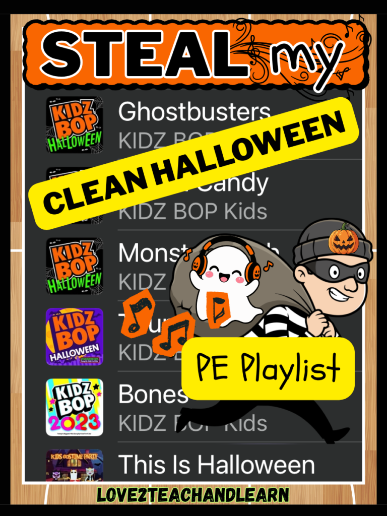 STEAL My CLEAN Elementary Halloween Playlist! (85 Minutes of PE FUN!)